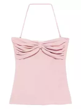 Топ с драпировкой Nanushka, розовый