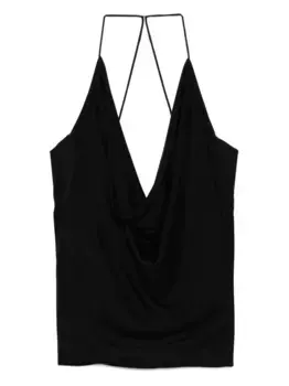 Топ с драпировкой TOM FORD, черный
