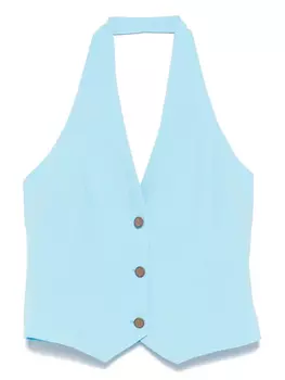 Топ с фактурой «Slub» Merci, синий