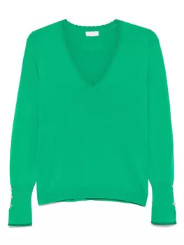 Топ с фестонами LIU JO, зеленый