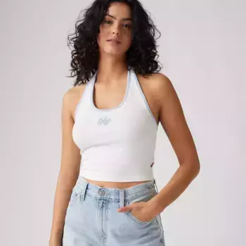 Топ с графическим принтом Элла Холтер Levi's, цвет Egret - White