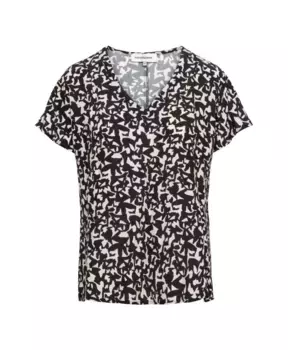 Топ с графическим вырезом и V образным вырезом мульти &Co Woman, мультиколор