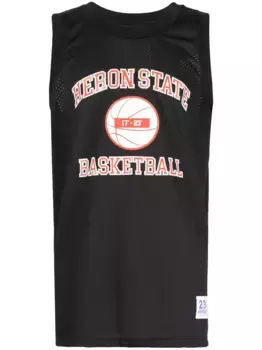 Топ с графичным принтом Heron Preston, черный