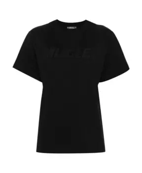 Топ S из хлопкового джерси Mugler, черный