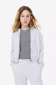 Топ с капюшоном и молнией H&M