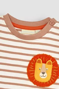 Топ с карманами и аппликацией Jojo Maman Bb, экрю