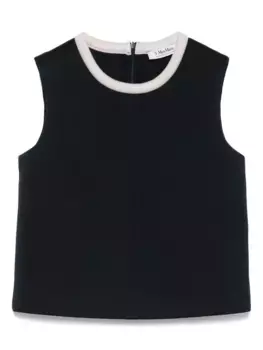 Топ с контрастной отделкой 'S Max Mara, синий