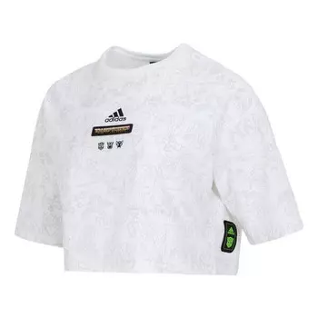 Топ с коротким рукавом Adidas, белый