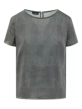 Топ с коротким рукавом Emporio Armani, серый