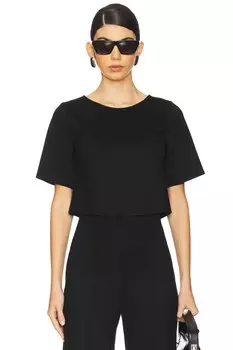 Топ с коротким рукавом из плотного трикотажа Ripley Rader, black