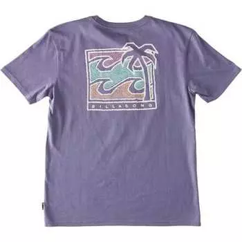 Топ с короткими рукавами Bbtv – для мальчиков Billabong, цвет Dusty Grape