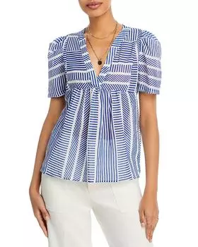 Топ с короткими рукавами и V-образным вырезом — 100% эксклюзив AQUA