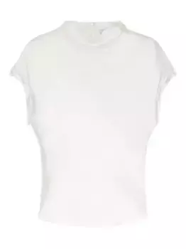 Топ с короткими рукавами и воротником-стойкой Ports 1961, нейтральный