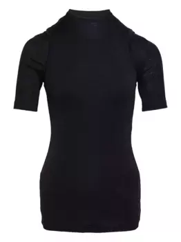 Топ с короткими рукавами JIL SANDER, черный