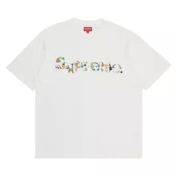 Топ с короткими рукавами Supreme Animal Kingdom, цвет Белый