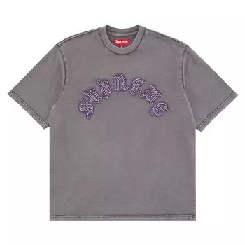 Топ с короткими рукавами Supreme Old English, темно-серый