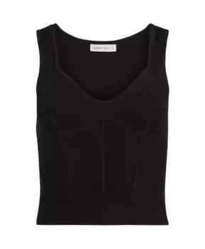 Топ с корсетом Nina Ricci, черный