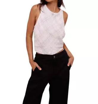 Топ с косой завязкой на спине в клетку Playa Sirena Bella Dahl, цвет playa sirena plaid