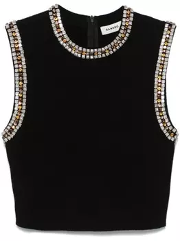Топ с кристаллами SANDRO, черный