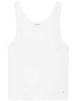 Топ с круглым вырезом ANINE BING, белый