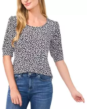 Топ с круглым вырезом CeCe, черный