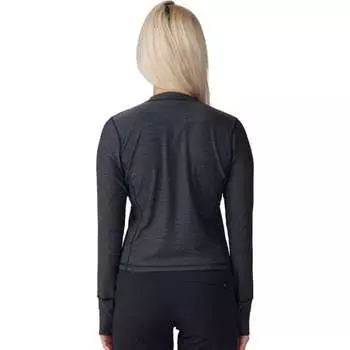 Топ с круглым вырезом Chillaction с длинными рукавами женский Mountain Hardwear, цвет Black Heather