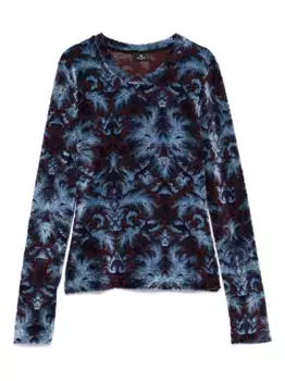 Топ с круглым вырезом ETRO, синий