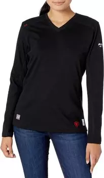 Топ с круглым вырезом FR AC Ariat, черный