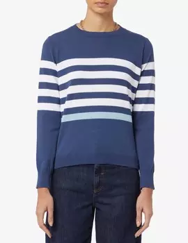 Топ с круглым вырезом и длинными рукавами Rinascente, синий