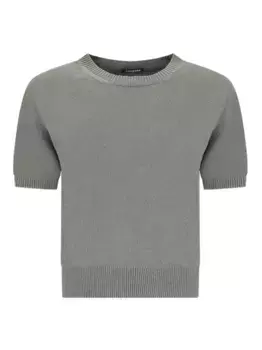 Топ с круглым вырезом и короткими рукавами Canessa, серый