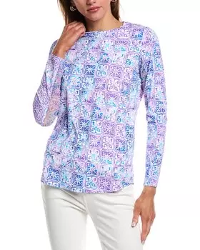 Топ с круглым вырезом IBKUL, фиолетовый