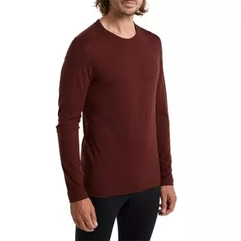 Топ с круглым вырезом с длинными рукавами Icebreaker 200 Oasis, бордовый