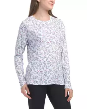 Топ с круглым вырезом с микро цветочным принтом Puma Golf, белый