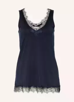 Топ с кружевной отделкой Rosemunde, синий