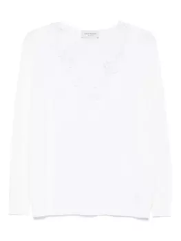 Топ с кружевом ERMANNO FIRENZE, белый