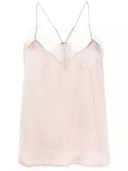 Топ с кружевом IRO, розовый