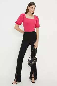 Топ с квадратным вырезом и корсетом Dorothy Perkins, розовый