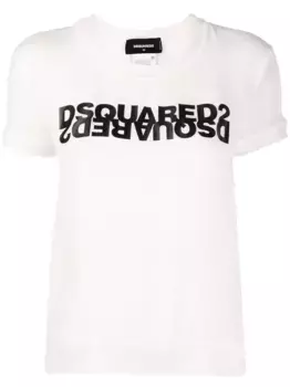Топ с логотипом DSQUARED2, белый