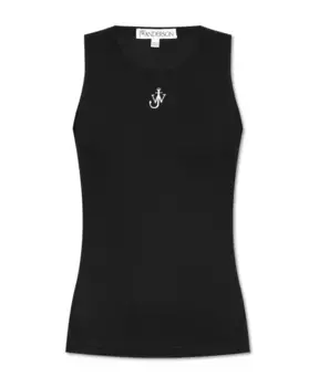 Топ с логотипом Jw Anderson, черный