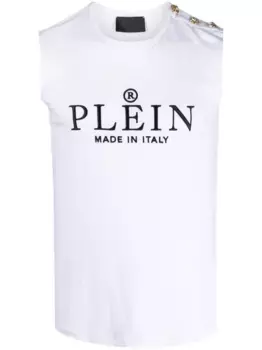 Топ с логотипом Philipp Plein, белый