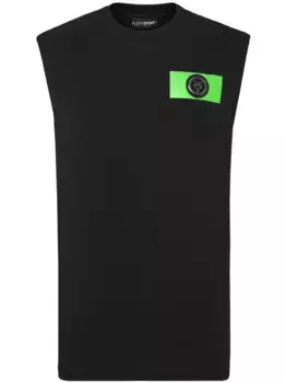 Топ с логотипом Plein Sport, черный