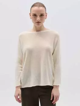 Топ с люрексом и длинными рукавами Hybrid, цвет light beige