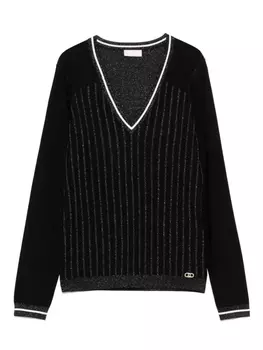 Топ с люрексом LIU JO, черный