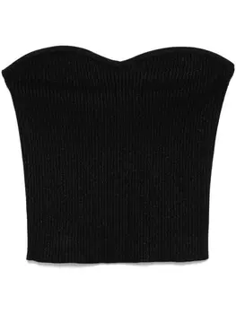 Топ с люрексом Peserico, черный