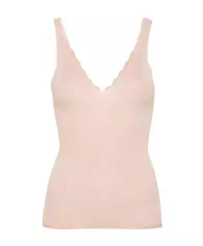 Топ с люрексом Twinset, бежевый