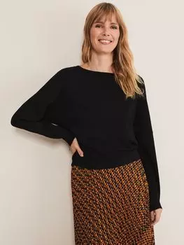 Топ с манжетами на молнии Phase Eight, черный