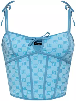 Топ с монограммой MISBHV, синий