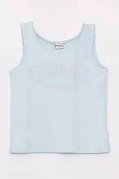 Топ с надписью Lc Waikiki, синий