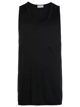 Топ с накладным карманом Amir Slama, черный