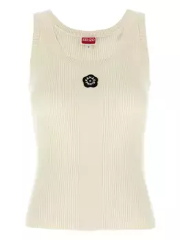 Топ с нашивкой KENZO, белый